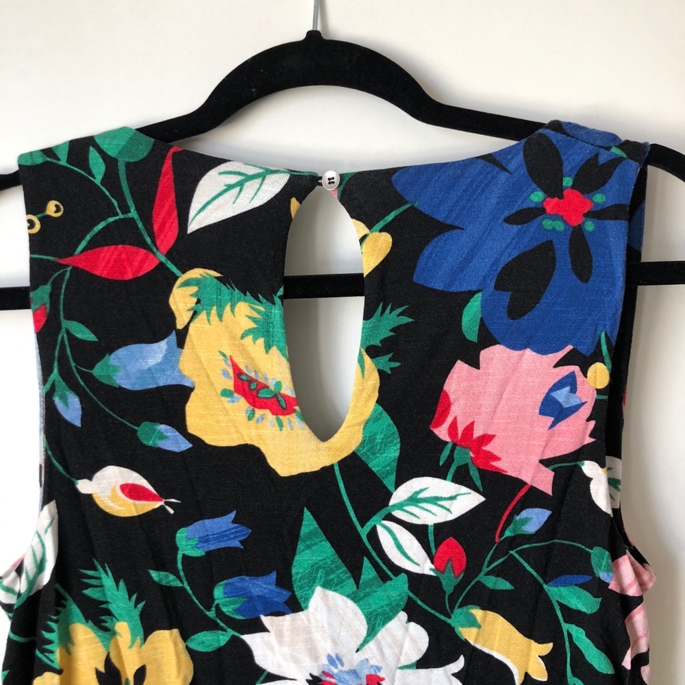 [Deletta] Cold Shoulder Floral Top - Picture 3 of 5